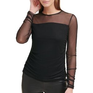 DKNY Semi-Mesh Top
